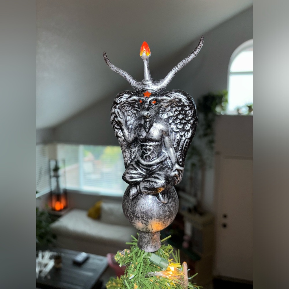 Baphomet Christmas Tree Topper